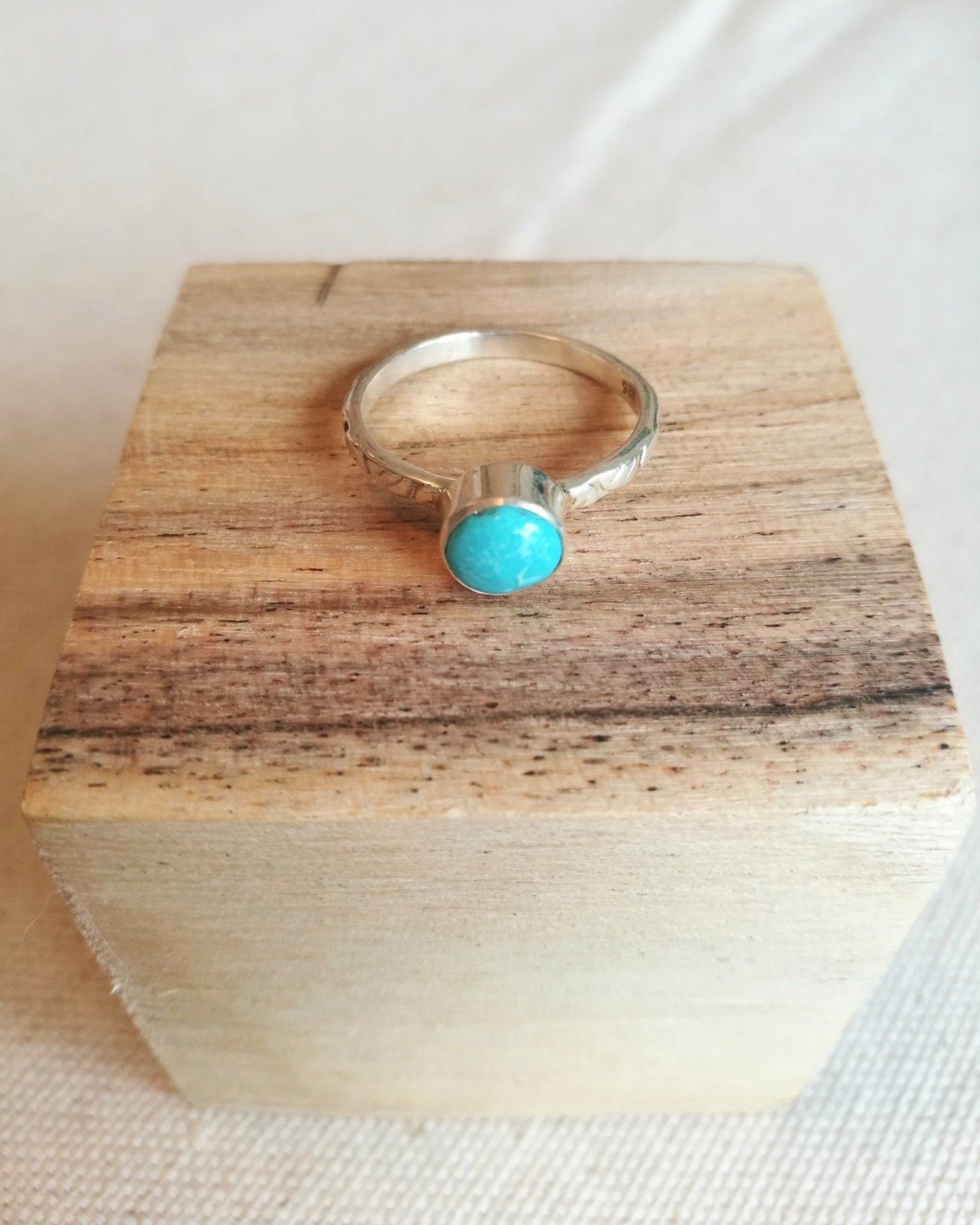 Bague discount turquoise naturelle